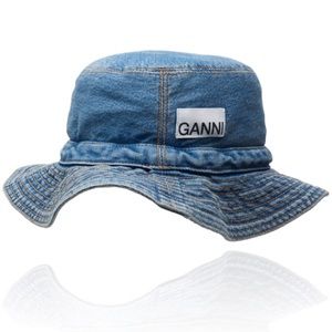 GANNI Denim Bucket Hat